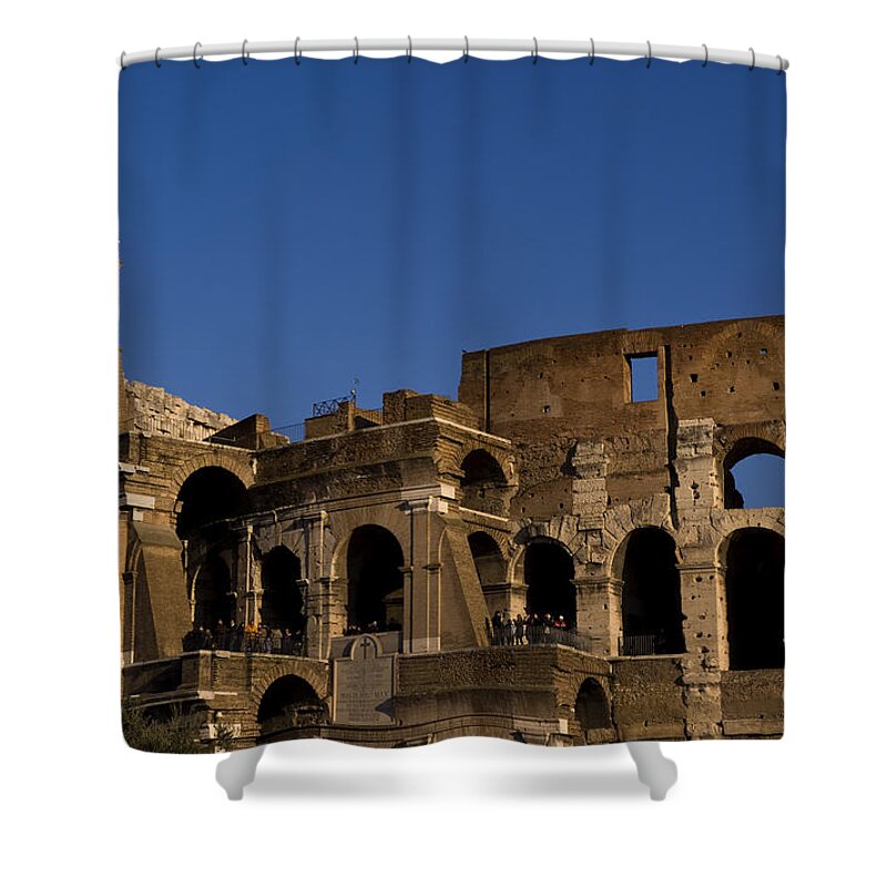 Details about   European Shower Curtain Historical Colosseum Print for Bathroom